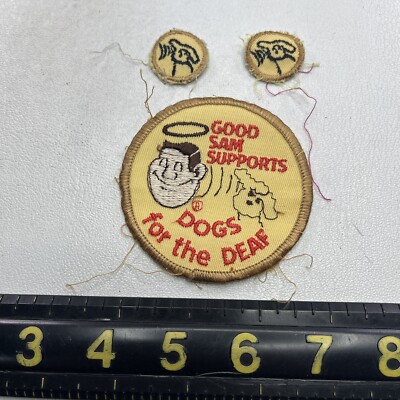 LOT VERSION D 3 Patches Good Sam Supports DOGS FOR THE DEAF Patch T120