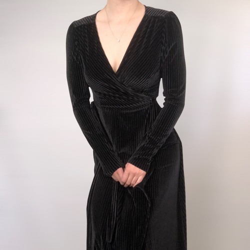 Adjustable Strap Wrap Bodice Maxi Bridesmaid Dress With