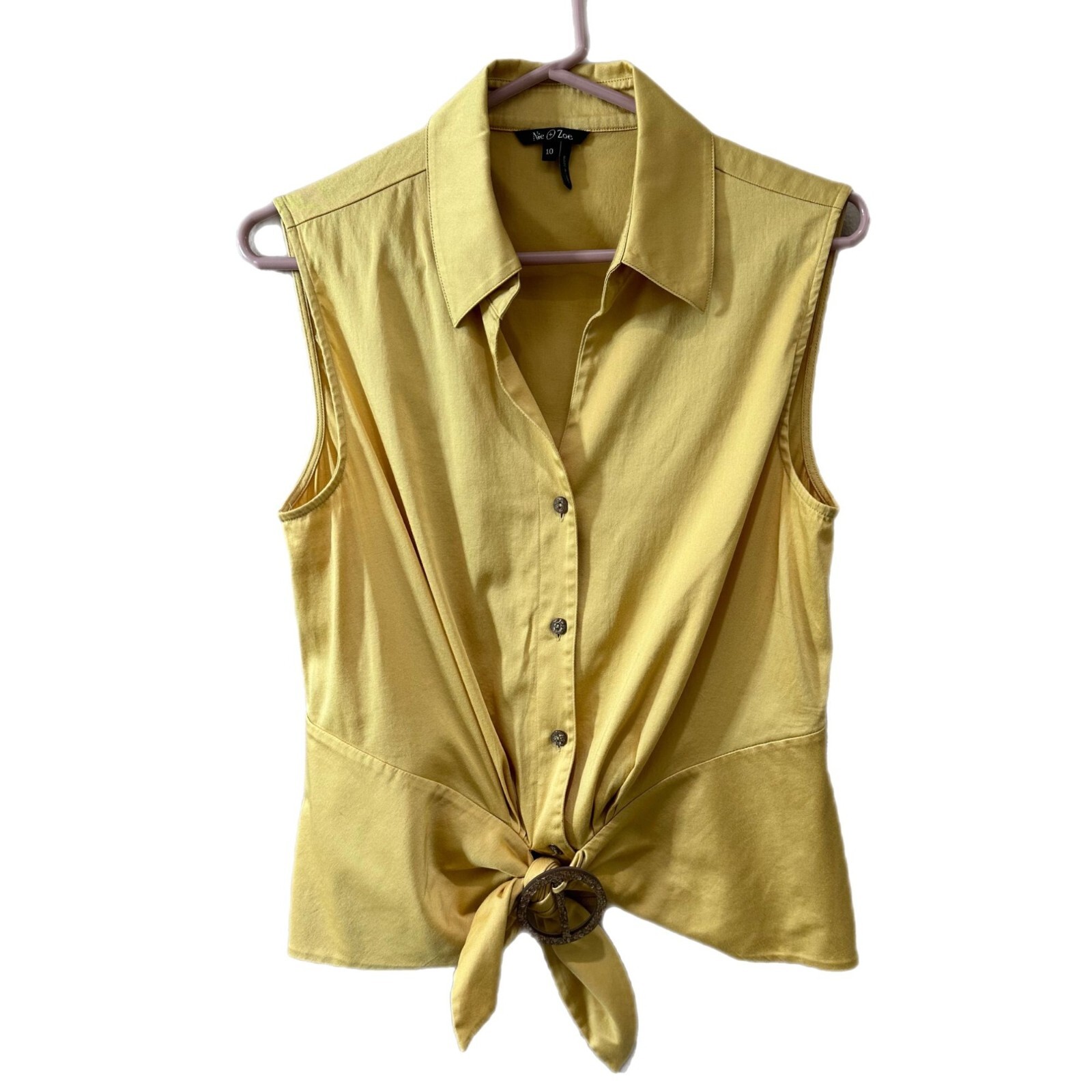 ZOE tie tops gold