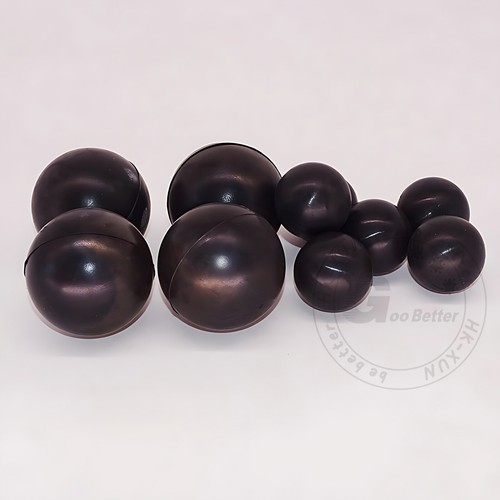 Black Round Solid Rubber Ball Bouncy Balls Training Ball Diameter 2mm - 100mm