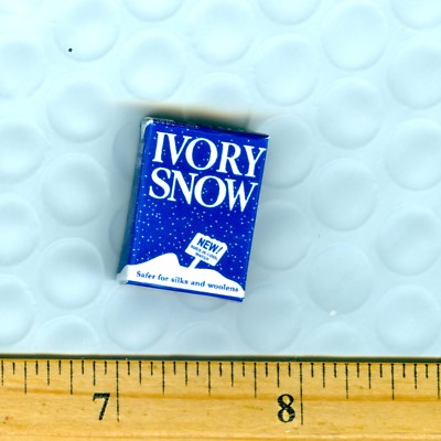 Dollhouse Miniature Size Snow Baby laundry detergent Box