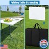 SIRUITON Folding Table Storage Bag, Portable 600D WaterProof Carry Bag for Folding Picnic/Camp Tables with Reinforcing Plate and Shoulder Strap, 24