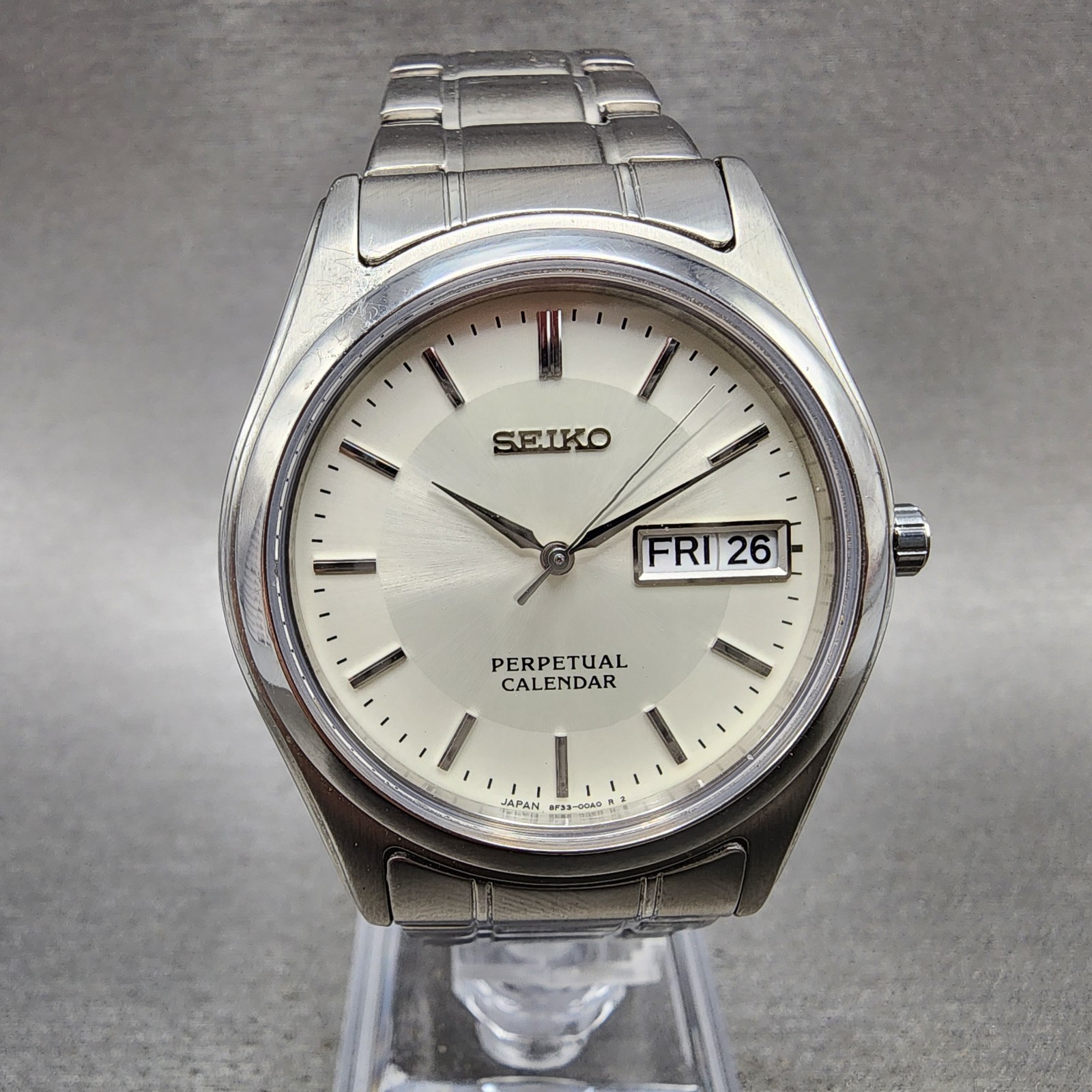 希少!  SEIKO PERPETUAL CALENDER 100M 腕時計 SEIKO Perpetual Calendar 100M Herrrenuhr, blaues Zifferblatt