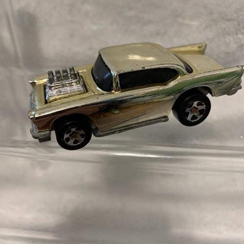 Vintage 1976 Hot Wheels '57 Chevy Gold Chrome Engine. S2 | eBay