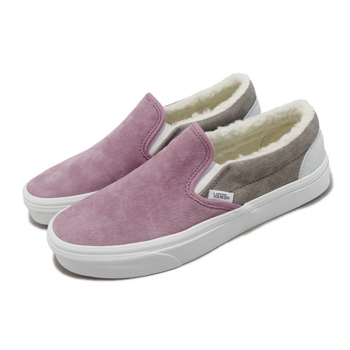 

Vans Classic Slip-On Sherpa Multi Pig Suede Мужская повседневная обувь унисекс VN0A7Q5DBMG, Розовый, Classic Slip-on