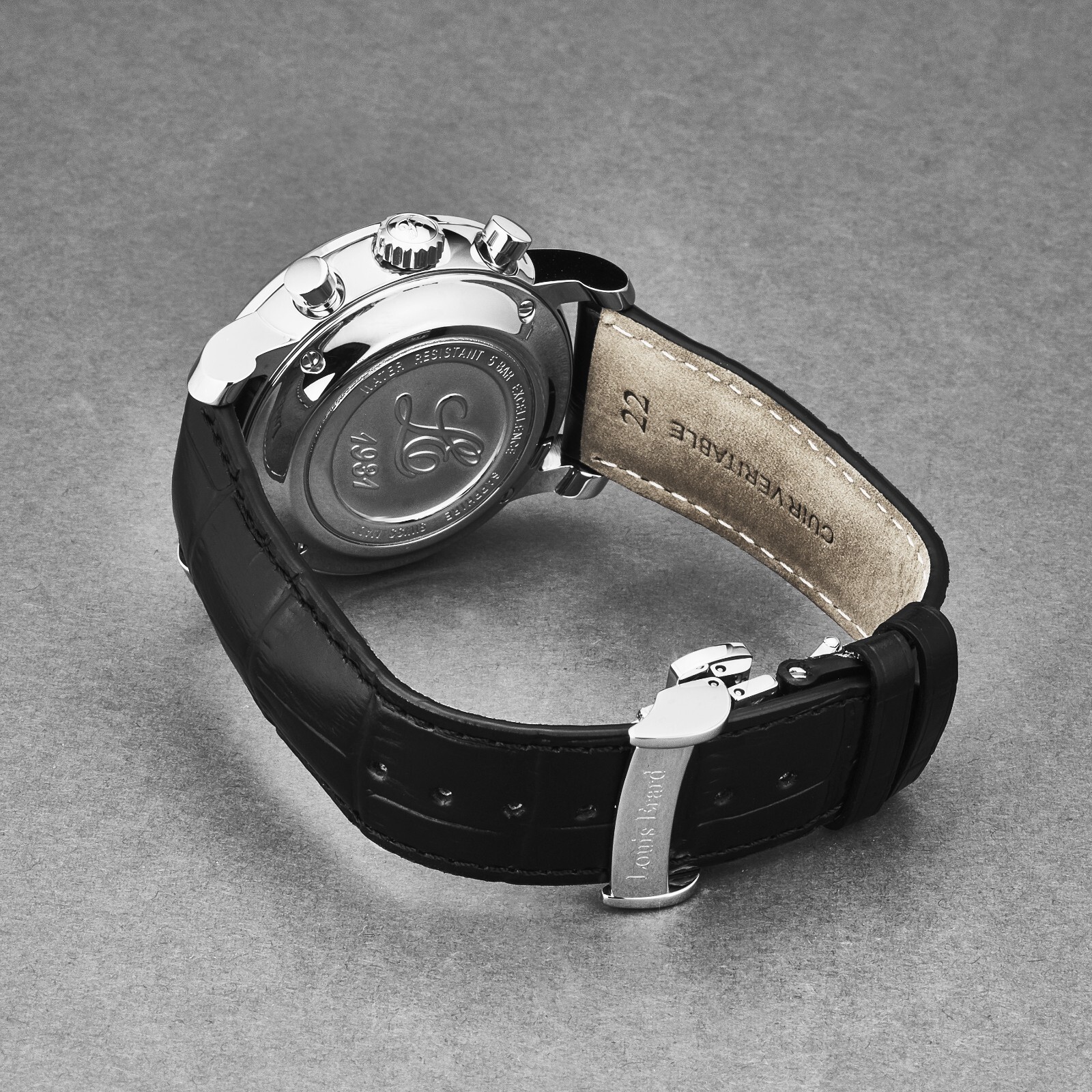 Pre-owned Louis Erard Men's 'excellence' Chronograph Silver Dial Automatic 71231aa31.bdc51
