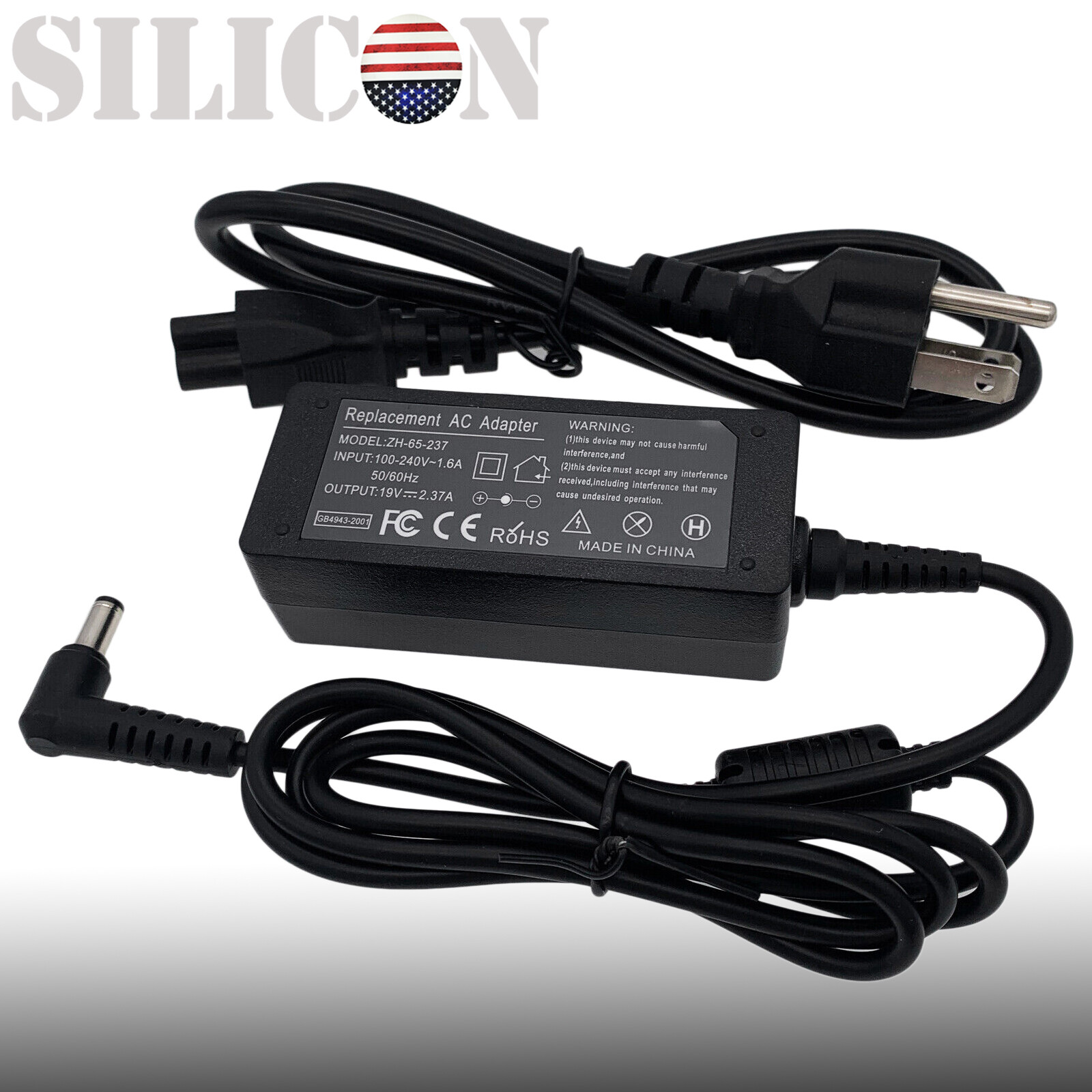 Power Cord Battery Charger For Toshiba Satellite C55-b Serie