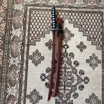 Bokken Wooden Sword with Scabbard Japanese Katana Kendo Martial Samurai Cosplay