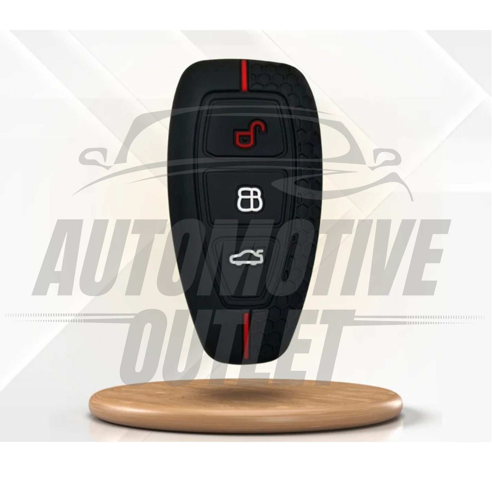 SILICONE CAR KEY COVER FOB CASE 3 BUTTON FOR FORD MONDEO MK4 KUGA FIESTA TRANSIT 9