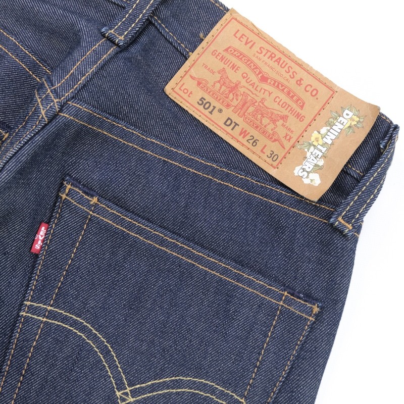 Rare DENIM TEARS x LEVI'S Cotton Wreath Jeans Streetwear Indigo