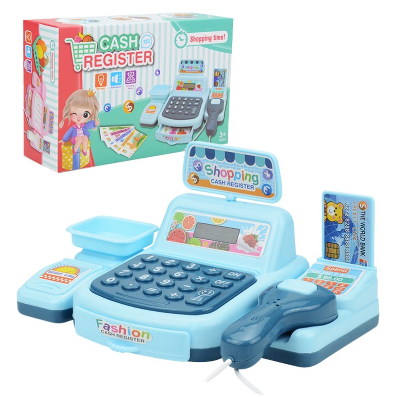 Kids Cash Register Supermarket Creative Toy Set Child Girl P