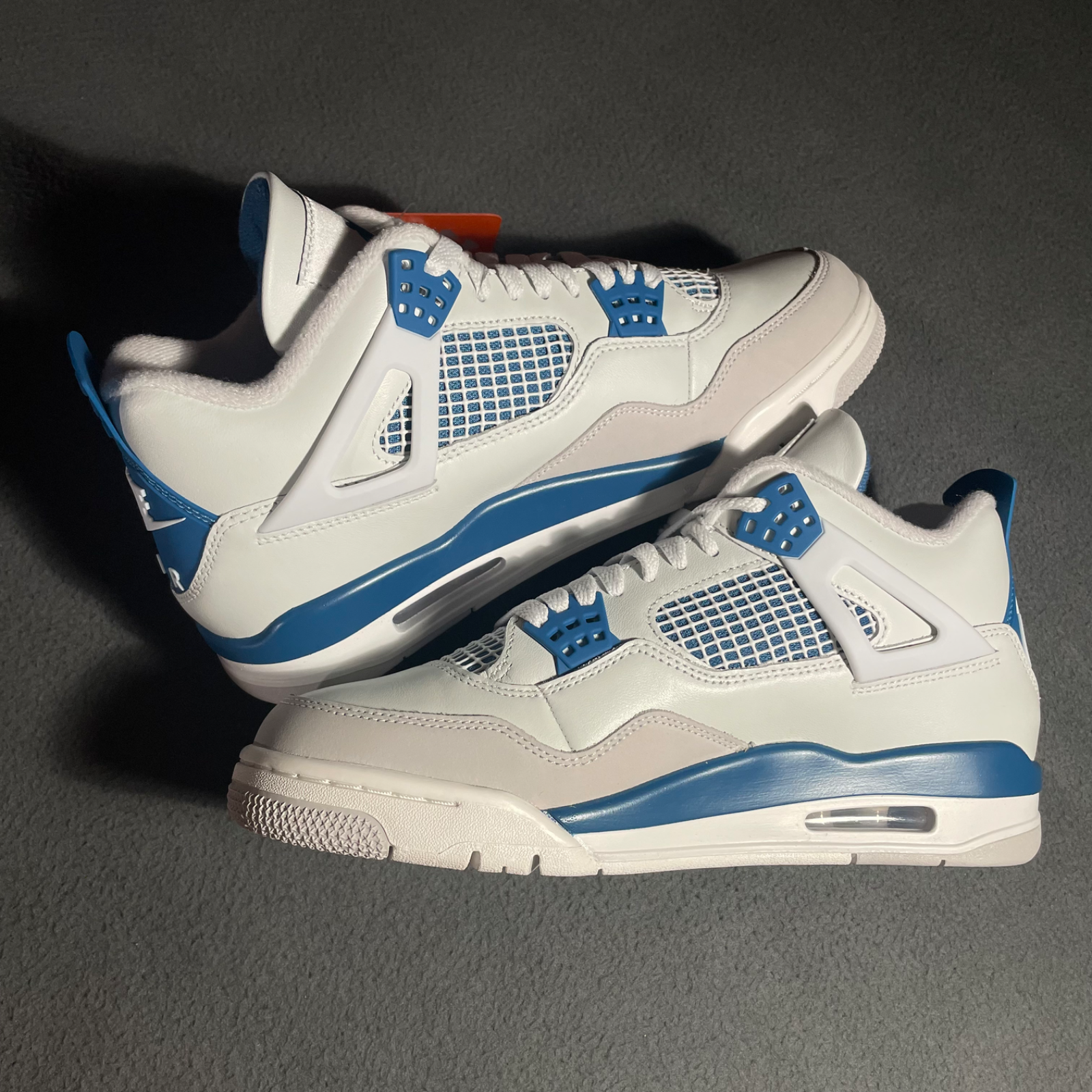 NIKE NIKE AIR JORDAN 4 RETRO MILITARY BLUE FV5029-141 MEN & GS SIZES QUICK SHIP