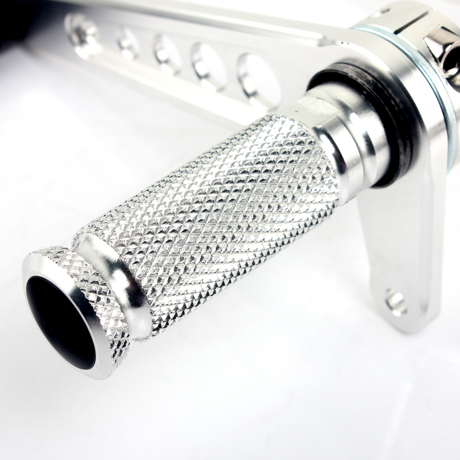 Universal Motorcycle Rearsets Foot Pegs Footrest For Cafe Racer Custom Bobber