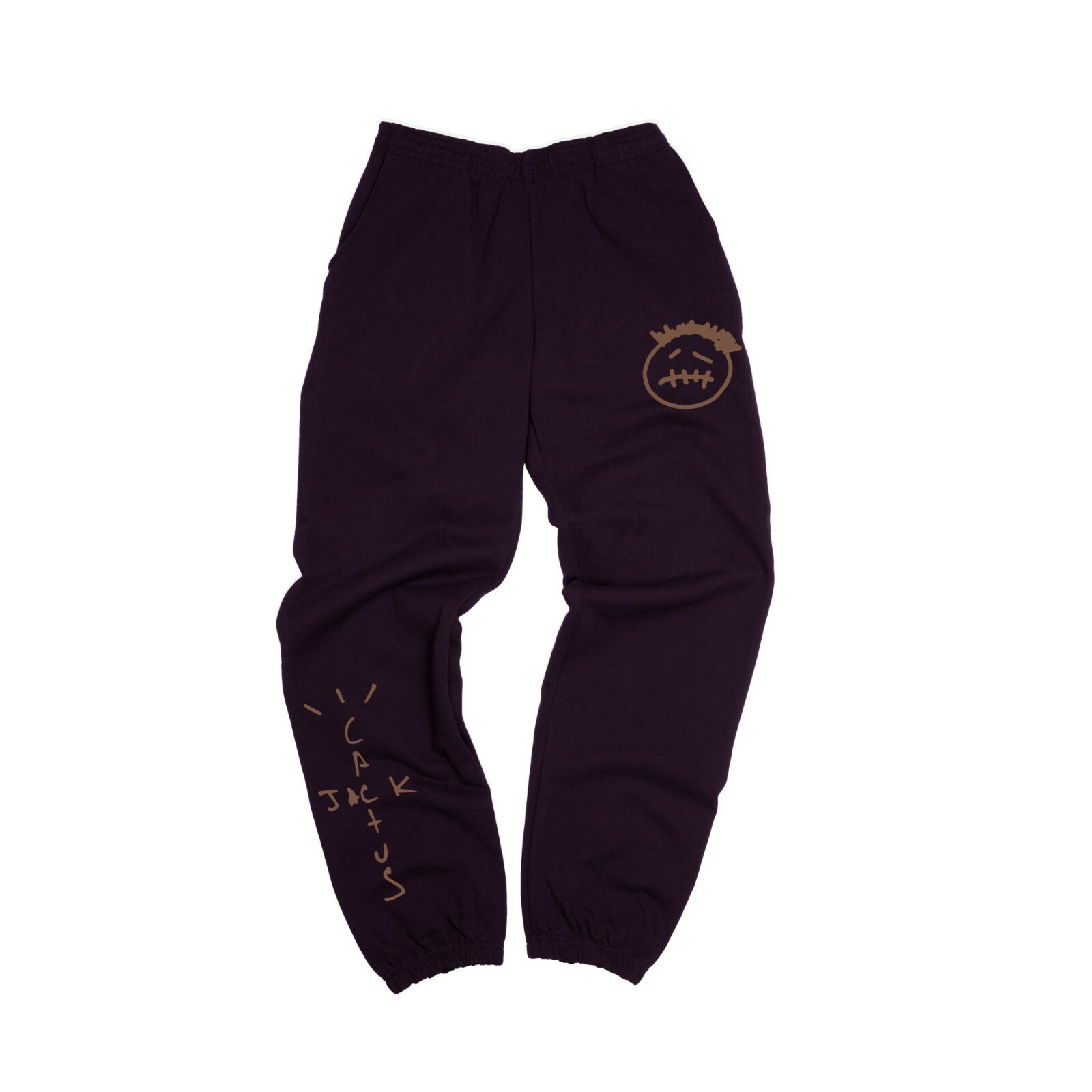 Cactus Jack, Travis Scott Sweatpants, Mocha, Black, Retro Cactus Jack, Travis Scott Sweatpants, Mocha, Black, Retro