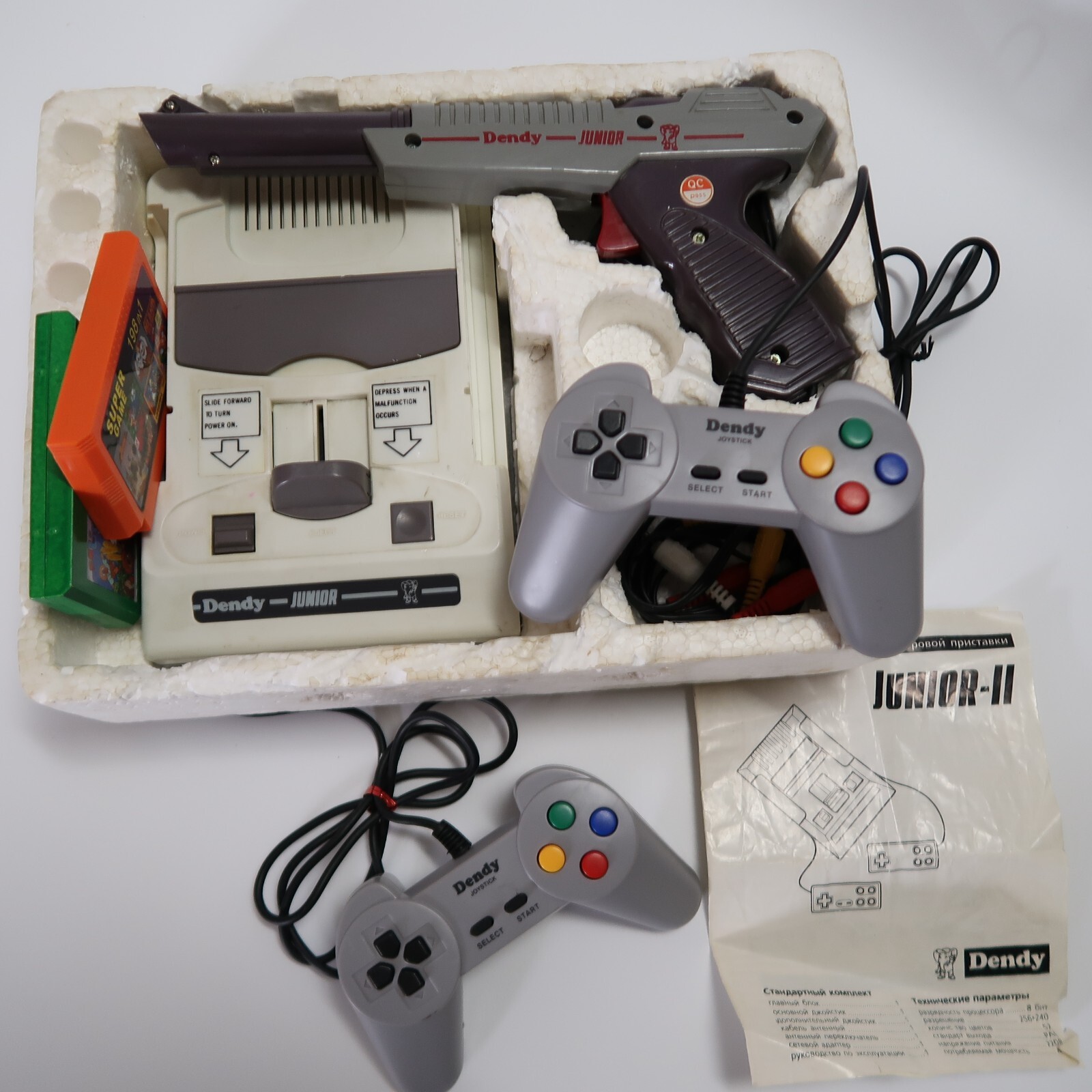 Vintage Famiclone Console Dendy Junior Game System 8 bit | eBay