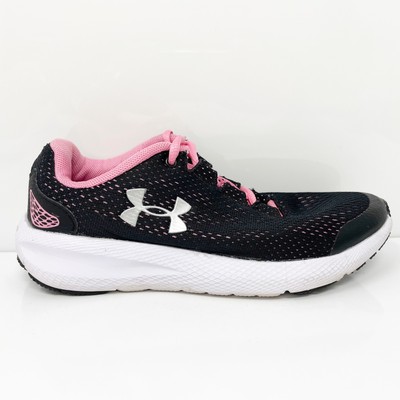 

Under Armour Girls Charged Pursuit 2 3022860 Черные кроссовки для бега Размер 3.5Y, Черный, Charged Pursuit 2