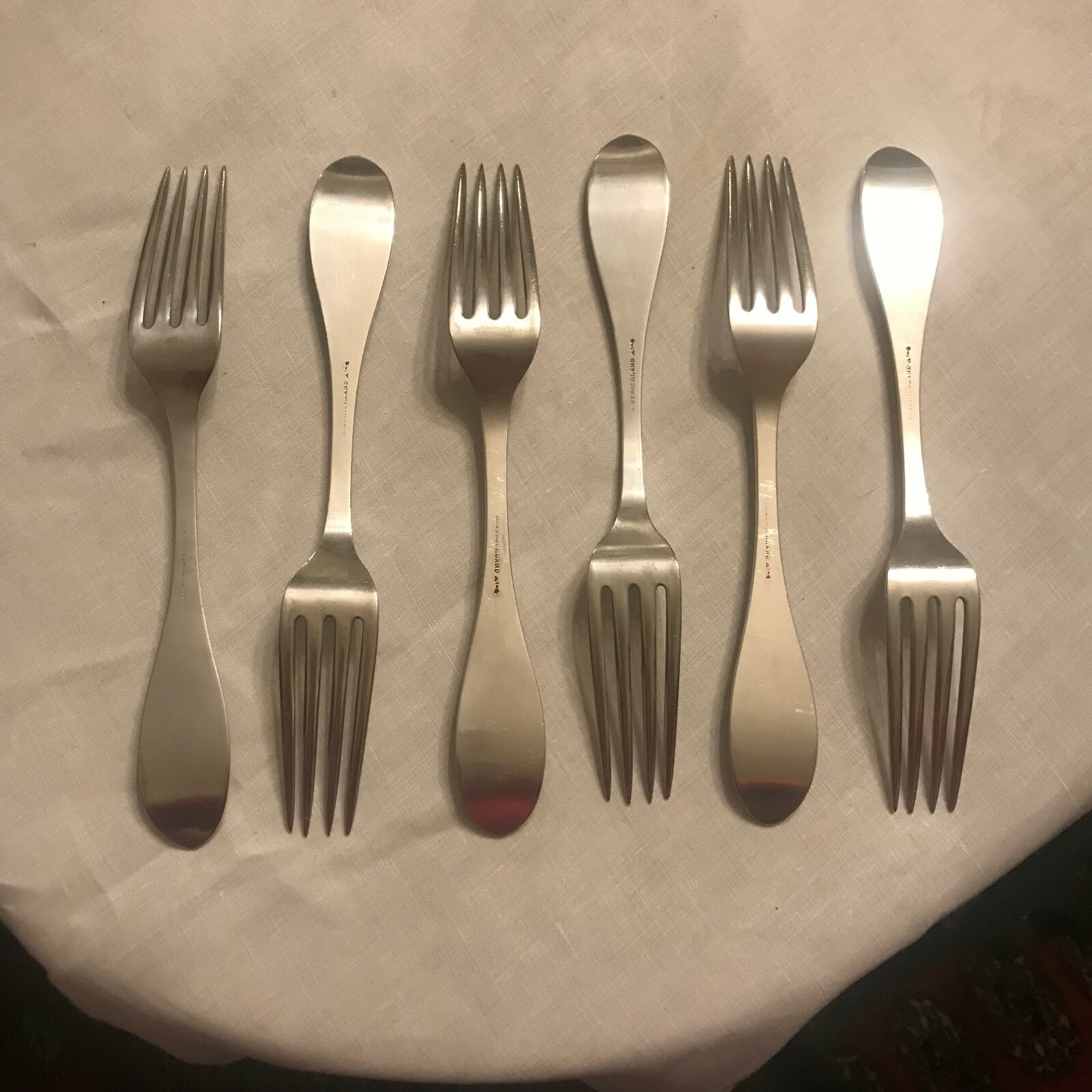 R.Strickland Medallion Silverplate Fork Set of 6