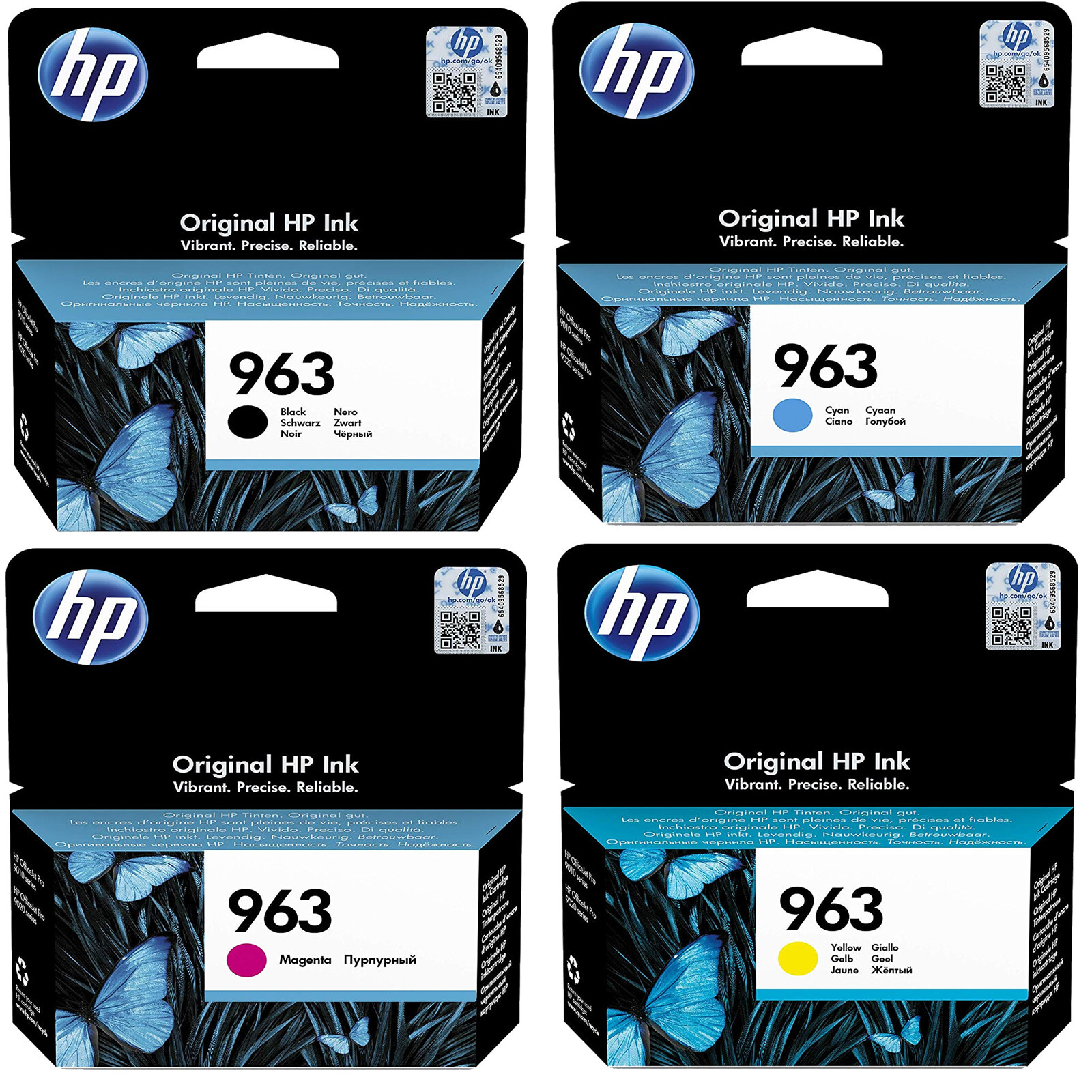 ENCRE HP 912 Pack de 4 cartouches d'encre Noir/Cyan/Magenta/Jaune