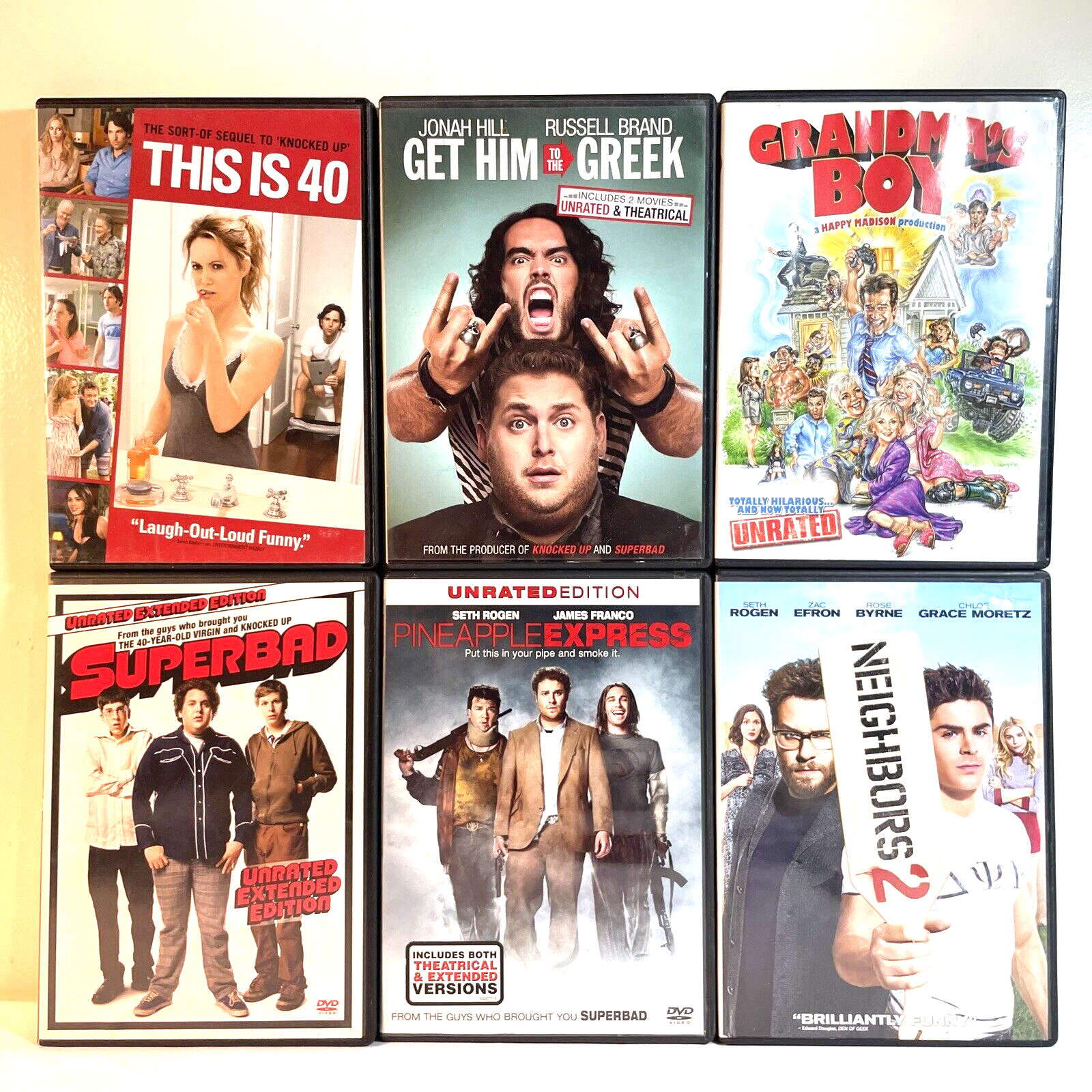 REON ‼︎ DVD 6 STONER MOVIES (DVD) Seth Rogen, Jonah Hill - Comedy Drama
