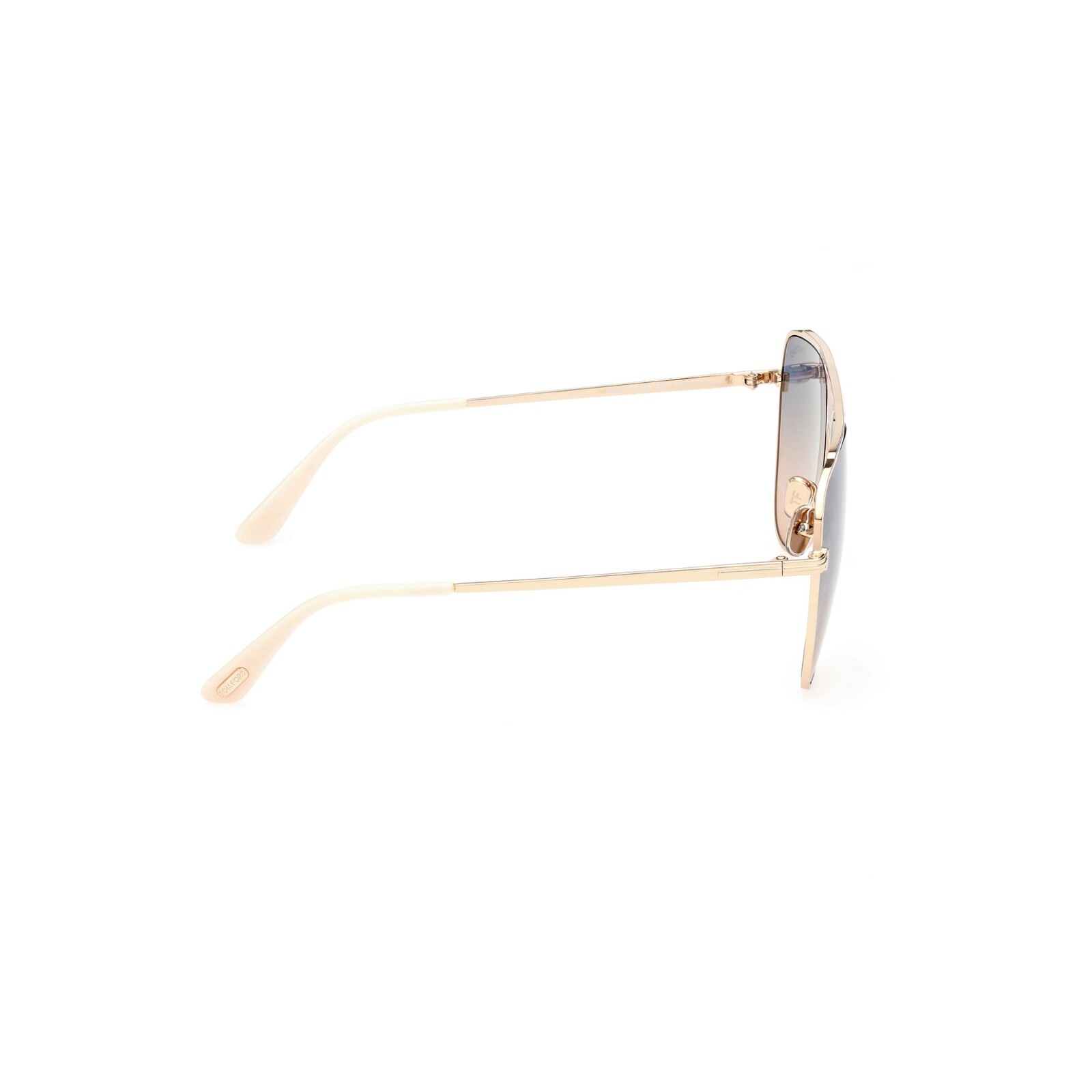 Pre-owned Tom Ford Ethan Ft 0935 28w Shiny Rose Gold Gradient Blue Lens Sunglasses