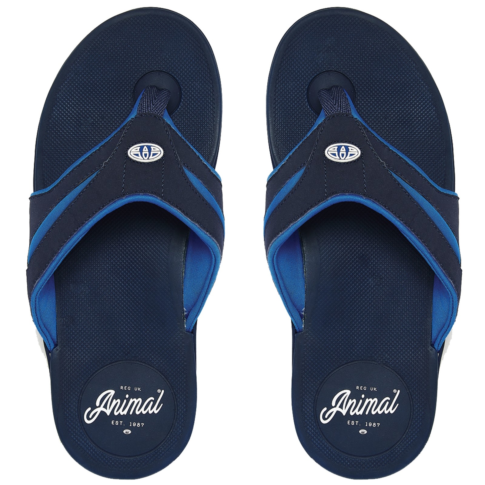 animal fader flip flops womens