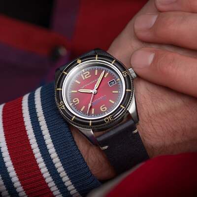 Pre-owned Spinnaker Fleuss Stainless Steel 43mm Japanese Automatic Wristwatch