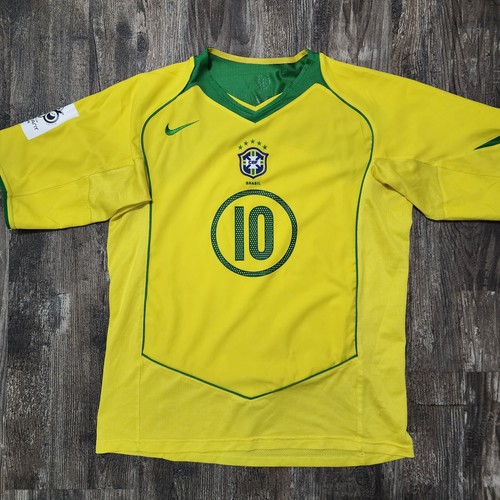 Nike Ronaldinho Brazil 2004 ユニフォーム Nike Brazil 2004 T90 Reissue Ronaldinho Jersey | BRAND NEW