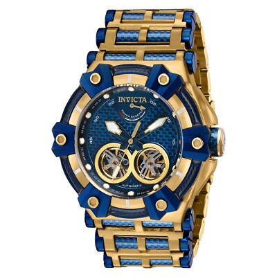 Pre-owned Invicta Watch  37290 Carbon Hawk Menu 54mm Glass Fiber, Stainless Steel