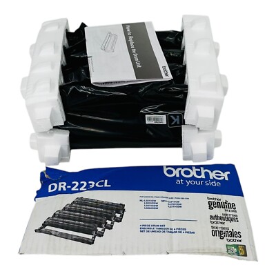 Genuine Brother DR223CL Drum Unit 1 Black + 3 Color - No Box, Sealed Cartridges