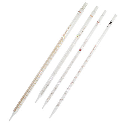 Glass Burette Kit,Measuring Pipette with coding gand,2ml 5ml 10ml 20ml each one