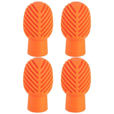 4 Pieces Drum Mute Dampener Silicone Drumstick Silent Practice Tips Percuss