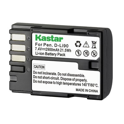 Kastar Replacement Battery for Pentax D-Li90 D-BC90 & Pentax 645Z IR Camera