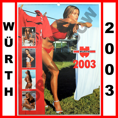 WURTH GIRLS 2003 Sexy Super Model Bikini Swimsuit Photo Wall Calendar Posters
