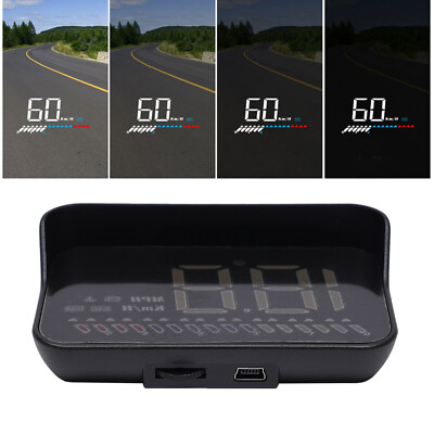 Digital Car GPS HUD Universal Head Up Display LED HD Speedometer Overspeed Alarm