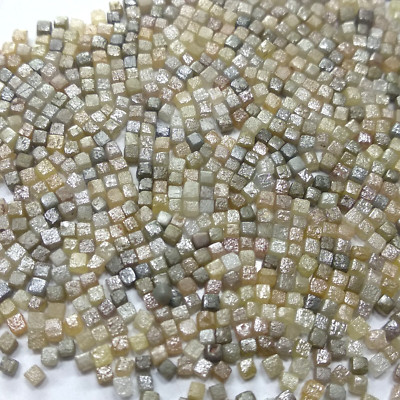 Cube Rough Diamond Natural Mix Color Raw Loose Diamond 1.02 Carat Lot