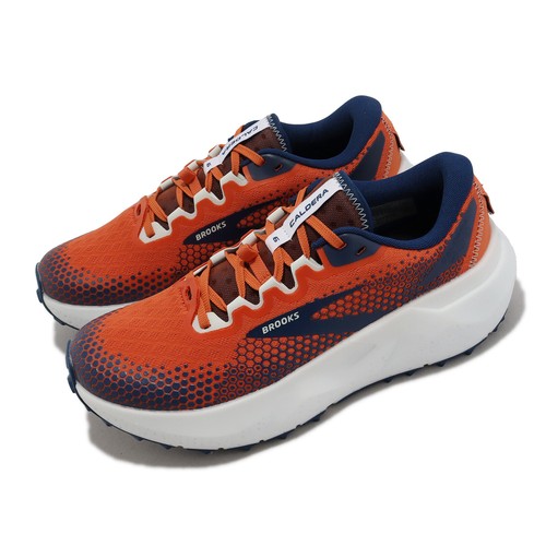 

Мужские беговые кроссовки Brooks Caldera 6 Firecracker Navy Runner Road 1103791D-837, Оранжевый, Caldera 6