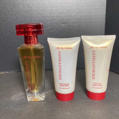 All My Children Enchantment Fragrance Set Eau de Toilette, Body Wash and Lotion