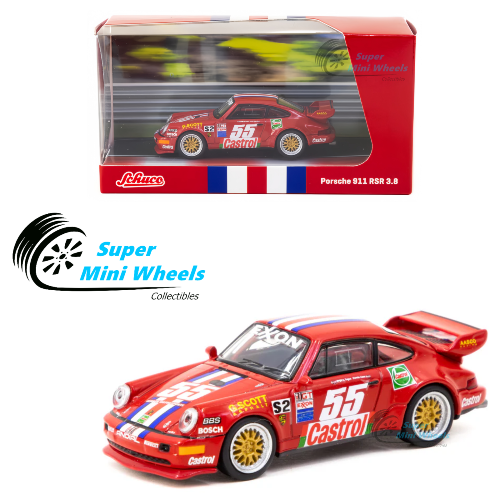 Minichamps 1:64 Porsche 911 (997) GT3 RSR #73 12h Sebring