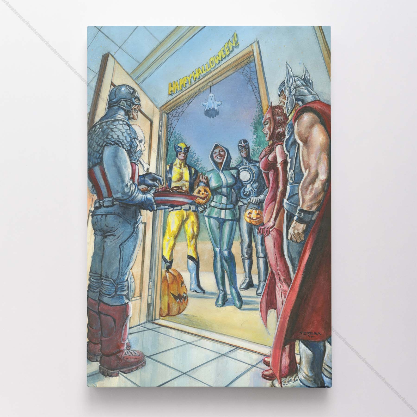 Avengers Poster Canvas Marvel Superhero Comic Book Cover Art Print #6568