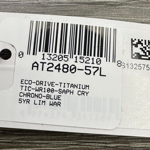 Pre-owned Citizen New✅titanium✅  Eco-drive Garrison Blue Number Dial Men's Watch At2480-57l