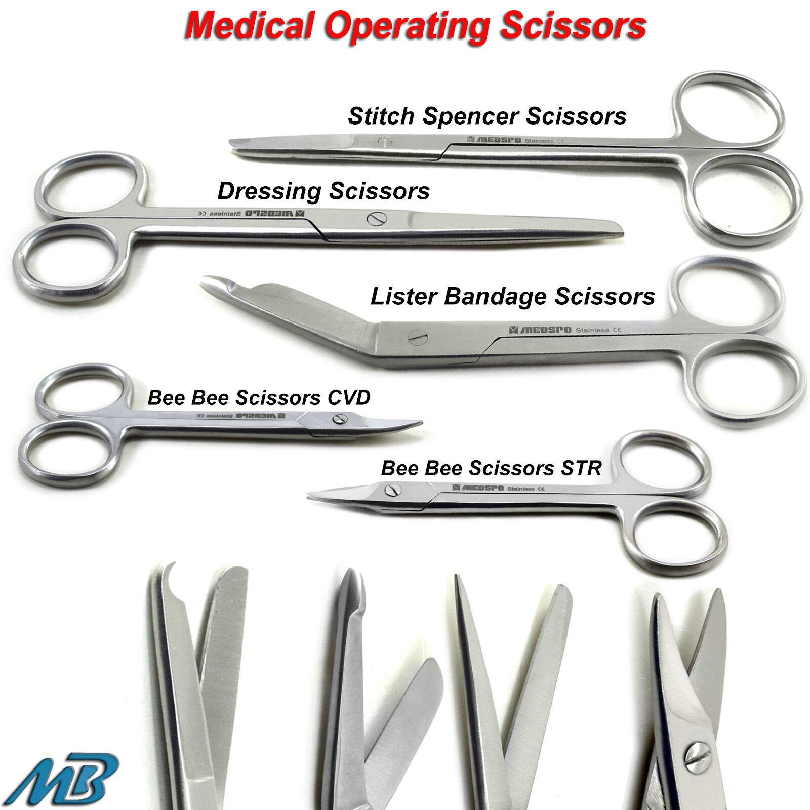 Medical Operating Scissors Surgical Dissection Lister