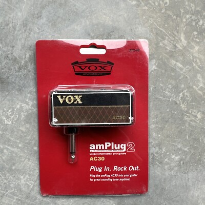VOX amPlug AC30 Plug In Guitar Headphone Amplifier AP2-AC New