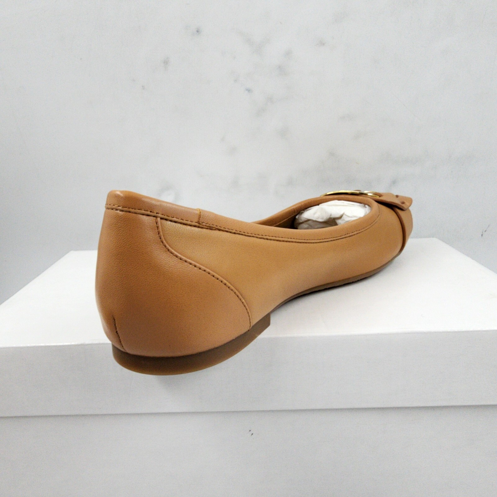 See by Chloé Chany Leather Ballet Flats Women's 37/7US Tan Round Toe Slip On - Picture 8 of 16