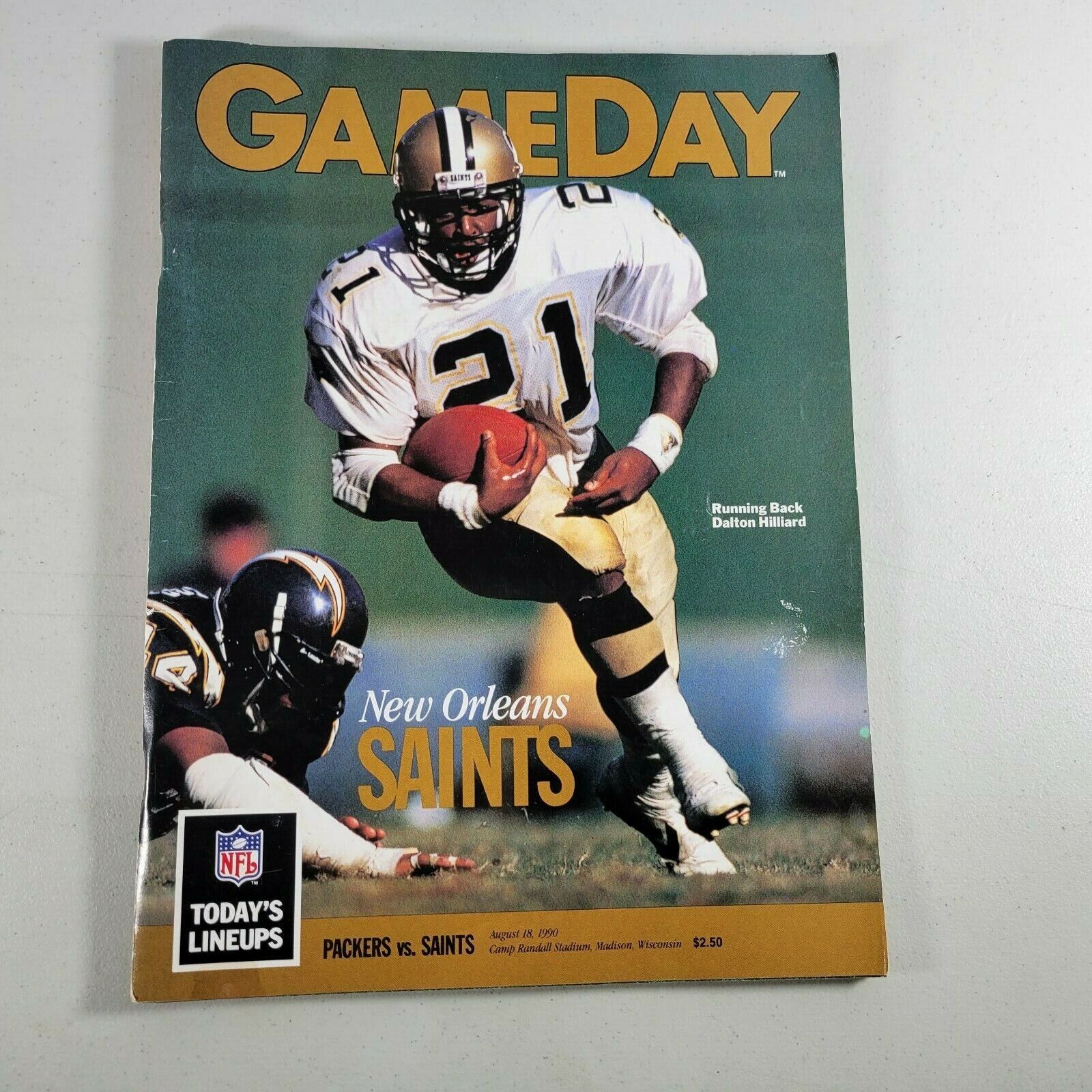 Gameday Magazine 1990 Featuring Packers Vs Saints Aug 18 Camp ...