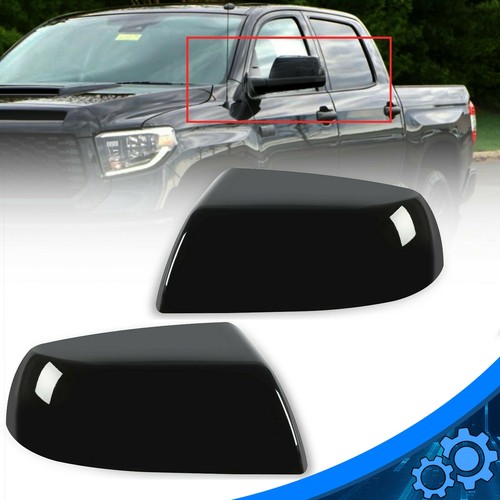 Для Toyota Tundra Sequoia 2011-2019 Сменные глянцевые черные крышки зеркал заднего вида