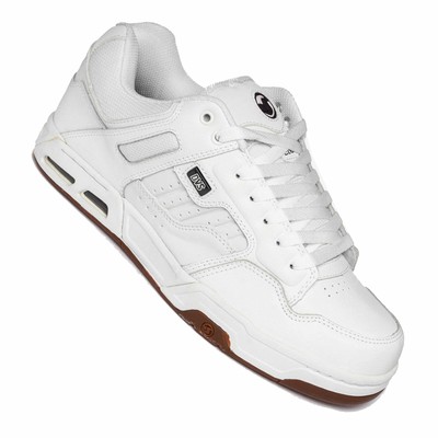 DVS DVS HERREN ENDURO-ERBE NIEDRIGES TOP SNEAKER SCHUHE WEISS GUMMI NUBUK SKATEBO