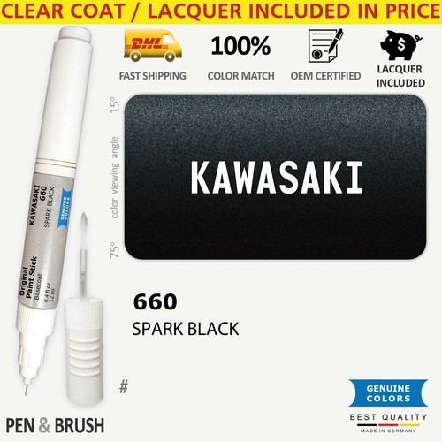 660 Touch Up Paint for Kawasaki Black # 15Z SPARK BLACK Pen 660 Touch Up Paint for Kawasaki Black # 15Z SPARK BLACK Pen