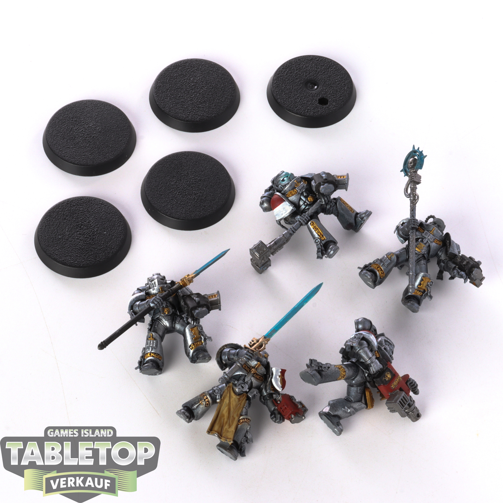 Grey Knights - 5 x Grey Knights Purifier Squad - bemalt