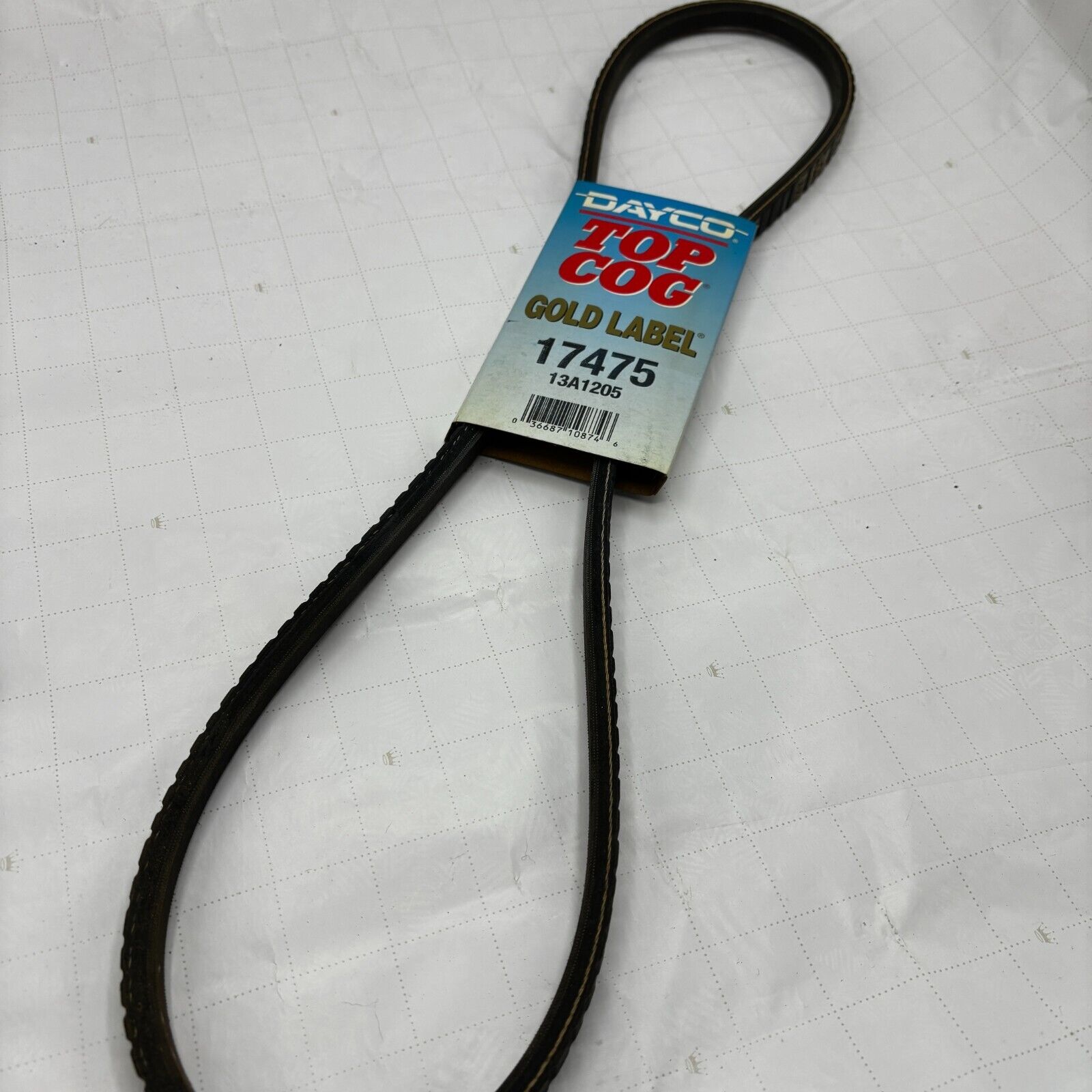 Dayco Top Cog Gold Label 17475 Accessory Drive Belt 13A1205 Dayco Top Cog Gold Label 17475 Accessory Drive Belt 13A1205