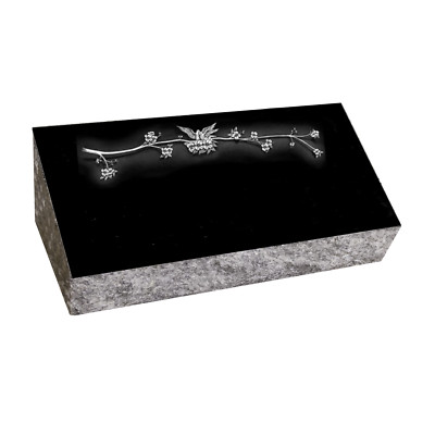 Cemetery headstone  -  small companion - bevel marker -  includes engraving